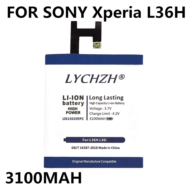 Оригинальный 3100 мАч LIS1502ERPC для Sony Xperia Z LT36h L36h L36i C6600 C6602 S39H SO 02E C6603 C2305 M2 D2303 S50H C660X