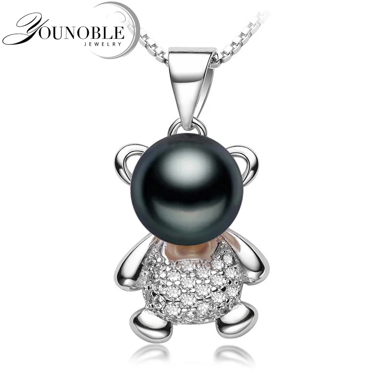 Real Freshwater Pearl 925 Silver Necklace Women,Bear Black Natural Pearl Pendants Fine Jewelry
Real Freshwater Pearl 925 Silver Necklace Women,Bear Black Natural Pearl Pendants Fine Jewelry