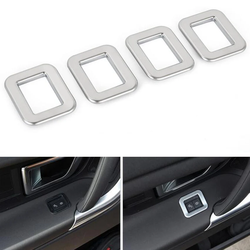 YAQUICKA 4Pcs Car Interior Door Window Lock Adjust Button Switch Frame Trim Cover Sticker For Land Rover Discovery Sport 2015-16
YAQUICKA 4Pcs Car Interior Door Window Lock Adjust Button Switch Frame Trim Cover Sticker For Land Rover Discovery Sport 2015-16