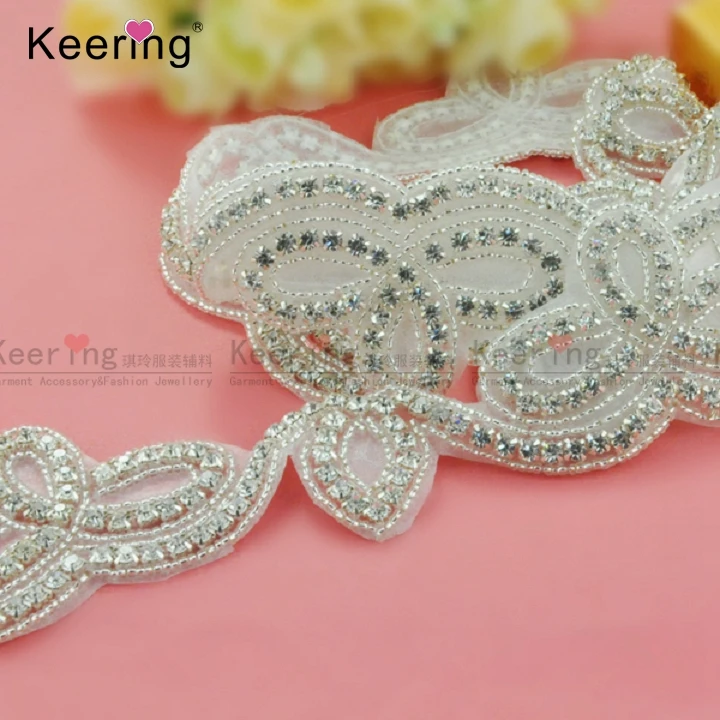 Keering Fashion Free Shipping Wholesale Rhinestone Wedding Applique WRA-279
Keering Fashion Free Shipping Wholesale Rhinestone Wedding Applique WRA-279