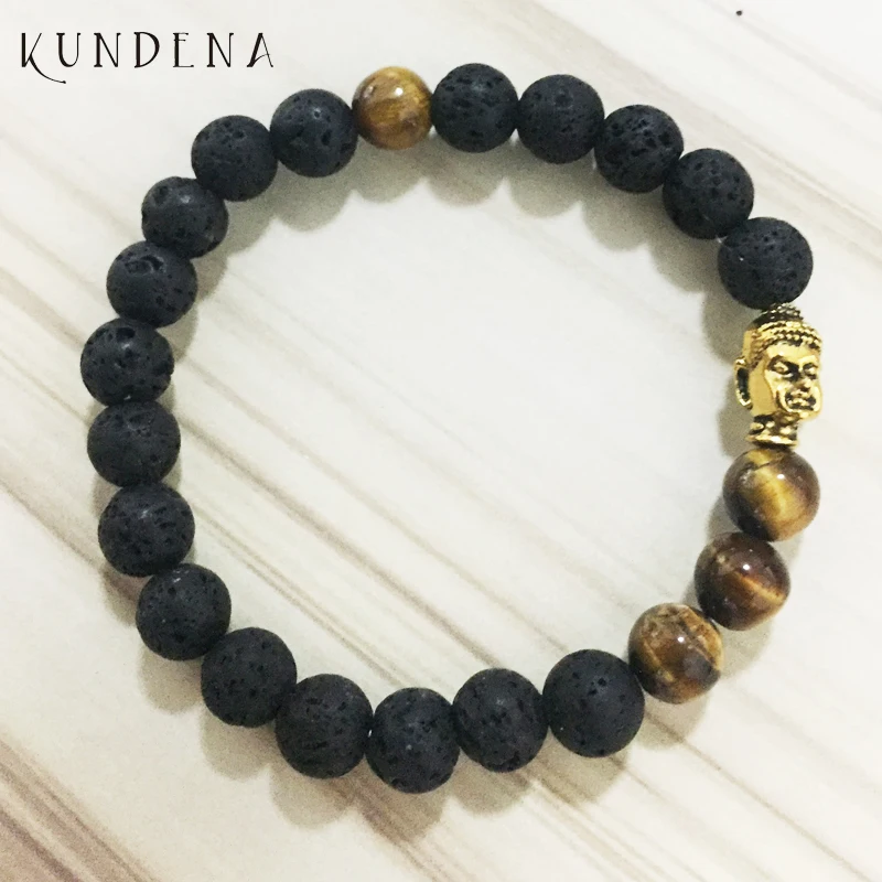 Men Buddha Head Charm Lava Tigers Eye Natural Stone Meditation Healing Energy Bracelet
Men Buddha Head Charm Lava Tigers Eye Natural Stone Meditation Healing Energy Bracelet