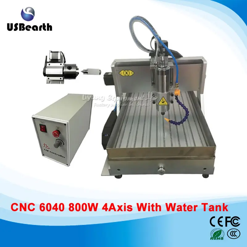 800w 4 axis cnc engraving machine 6040 cnc machine with USB port, water tank water spray nozzle
800w 4 axis cnc engraving machine 6040 cnc machine with USB port, water tank water spray nozzle