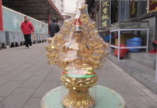 song voge gem S0069 13 Tibet Buddhism Bronze painted Gilt eighteen Hands Arm Avalokitesvara kwan-Yin
song voge gem S0069 13 Tibet Buddhism Bronze painted Gilt eighteen Hands Arm Avalokitesvara kwan-Yin