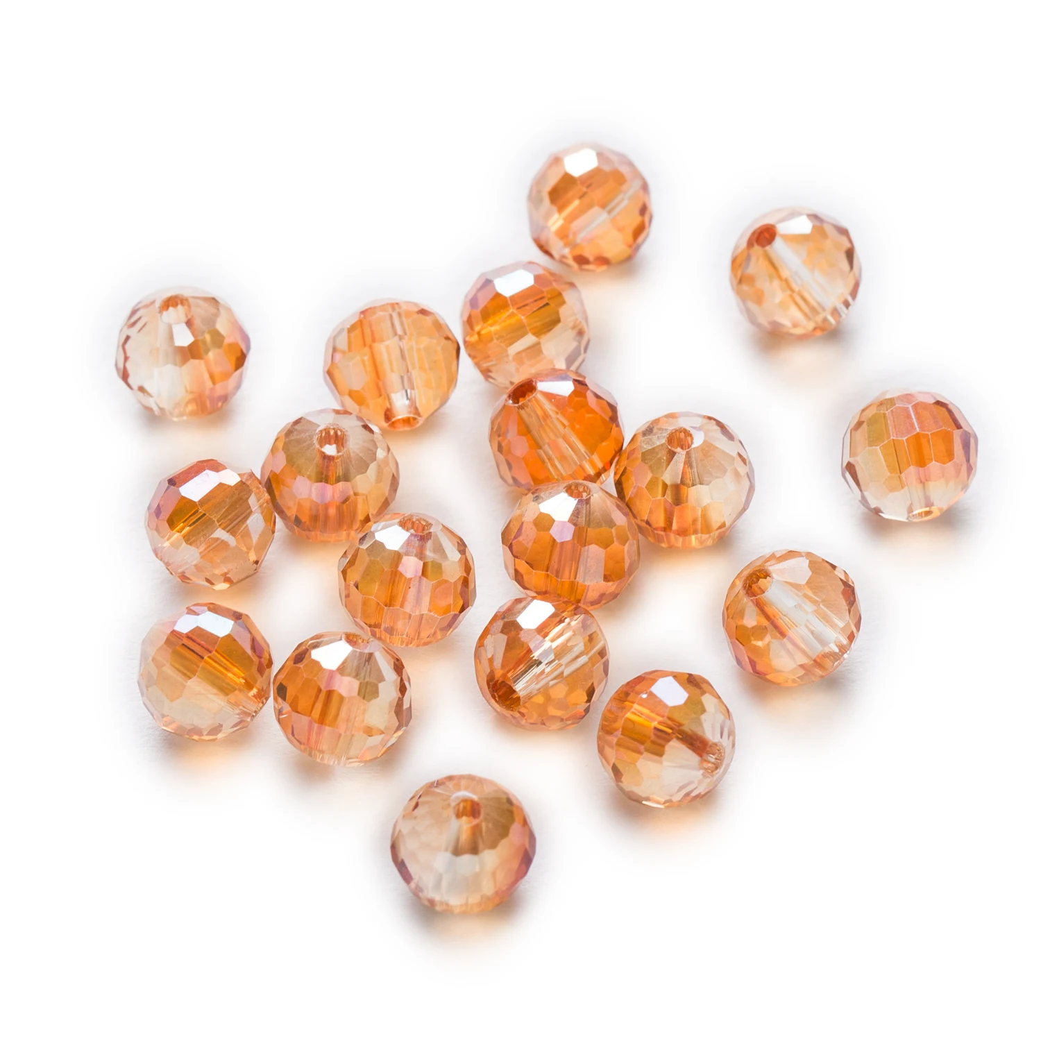 50 Piece Orange AB Color 96 Cut Faceted Crystal Glass Spacer Beads For Handmade Bracelet Necklaces DIY Jewelry Making 6-10mm
50 Piece Orange AB Color 96 Cut Faceted Crystal Glass Spacer Beads For Handmade Bracelet Necklaces DIY Jewelry Making 6-10mm