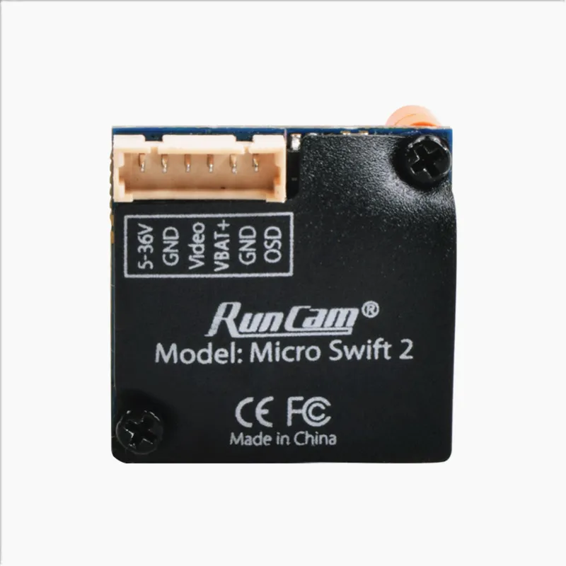 Newest RunCam Micro Swift 2 600TVL 2.1mm / 2.3mm FOV 160 / 145 Degree 1/3'' CCD FPV Camera with Built-in OSD for RC Racer
Newest RunCam Micro Swift 2 600TVL 2.1mm / 2.3mm FOV 160 / 145 Degree 1/3'' CCD FPV Camera with Built-in OSD for RC Racer