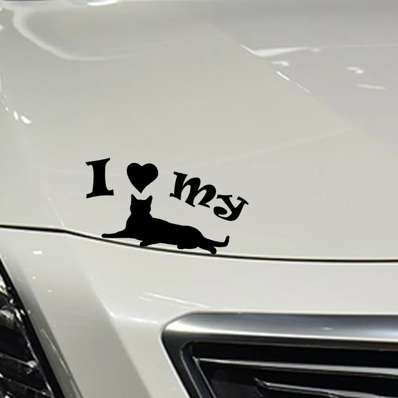 YJZT 18.6CM*9.3CM I Love (Heart) My Cat Vinyl Material Car Bumper Window Sticker Black/Silver C2-3185
YJZT 18.6CM*9.3CM I Love (Heart) My Cat Vinyl Material Car Bumper Window Sticker Black/Silver C2-3185