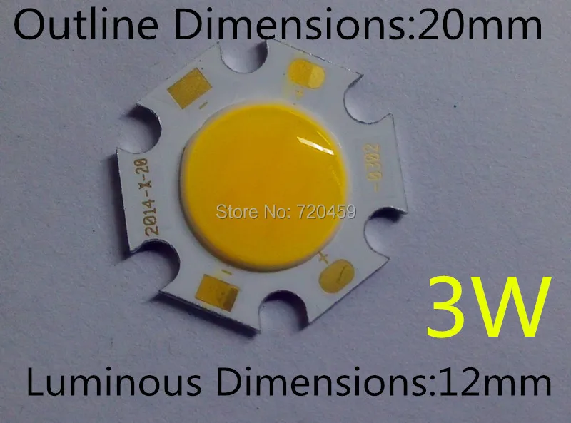 3W led chip 20mm diamete luminous dimension 12mm Taiwan chip High Bright Ceiling light source white/warm white
3W led chip 20mm diamete luminous dimension 12mm Taiwan chip High Bright Ceiling light source white/warm white