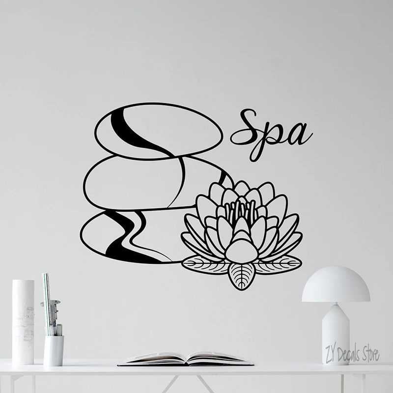 Spa Salon Wall Decal Beauty Spa Stones With Lotus Vinyl Sticker Art Decor Mural Reomvable Art Mural Home Decoration L569
Spa Salon Wall Decal Beauty Spa Stones With Lotus Vinyl Sticker Art Decor Mural Reomvable Art Mural Home Decoration L569