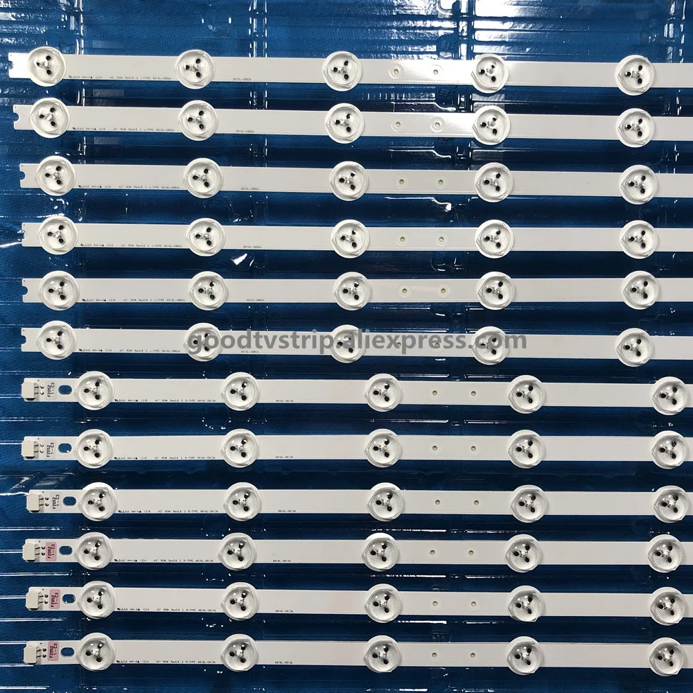 for LG KO NKA 42'' TV LED42E320PD 3D42A2000I LC420DUN 6916L-0882A 0913A 1set=12pcs
for LG KO NKA 42'' TV LED42E320PD 3D42A2000I LC420DUN 6916L-0882A 0913A 1set=12pcs