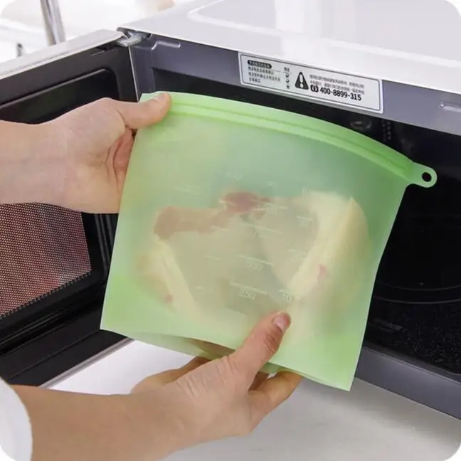 Food-grade Silicone Vacuum Storage Bag Thickening Heated Sealed Bags Refrigerator Food Classification Organizer
Food-grade Silicone Vacuum Storage Bag Thickening Heated Sealed Bags Refrigerator Food Classification Organizer