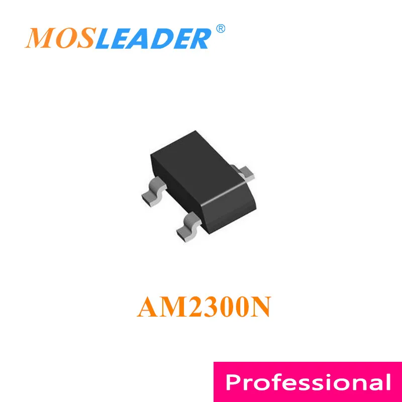 Mosleader AM2300N SOT23 3000 шт AM2300 AM2300N-T1-PF Сделано в Китае Rds = 35mR 50mR @ 4 5 V N-Channel 20V Высокое