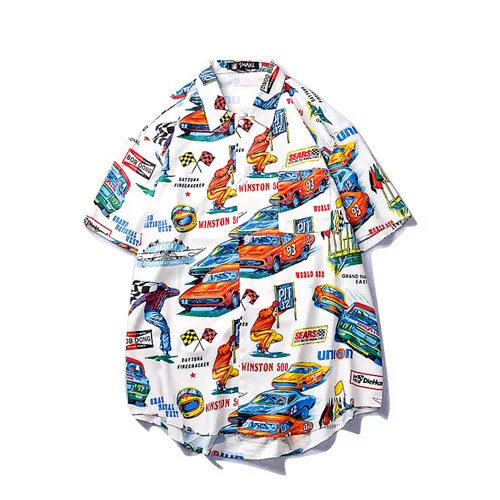 #7158 Korean Fashion Streetwear Printed Shirt Men Short Sleeve Streetwear Beach Shirt For Men Casual Hawaiian Shirt Man Summer
#7158 Korean Fashion Streetwear Printed Shirt Men Short Sleeve Streetwear Beach Shirt For Men Casual Hawaiian Shirt Man Summer