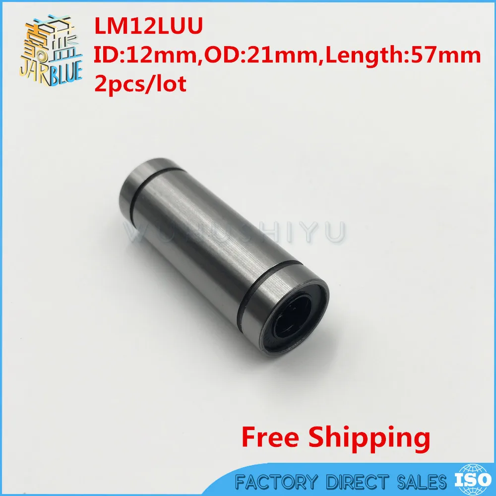LM12LUU 12 мм Длинный линейный шариковый подшипник 2 шт. бесплатная доставка x 21 57 для