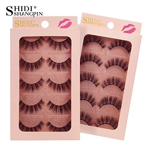 SHIDISHANGPIN 5 Pairs Black Eyelashes Natural Long 3d Eyelashes 1cm-1.5cm 3d Thick False Lashes False Eyelash Style 1
SHIDISHANGPIN 5 Pairs Black Eyelashes Natural Long 3d Eyelashes 1cm-1.5cm 3d Thick False Lashes False Eyelash Style 1