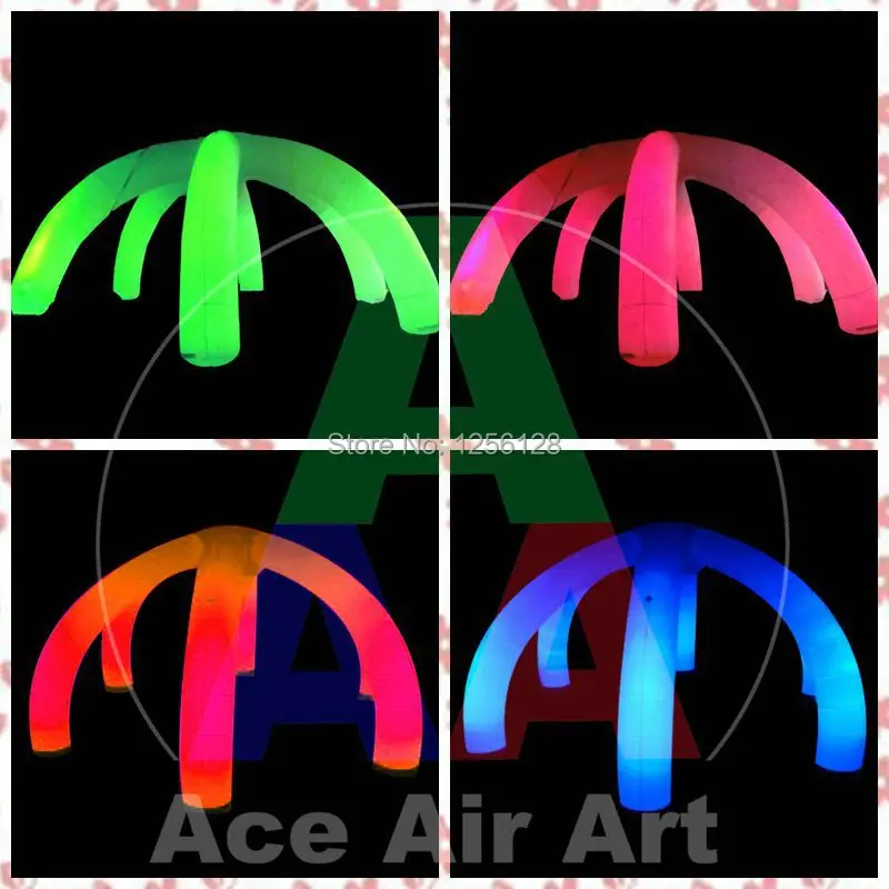 Beautiful 7 m Diameter Semicircle Inflatable Arch Crosses Spider With Colorful Lights For Wedding
Beautiful 7 m Diameter Semicircle Inflatable Arch Crosses Spider With Colorful Lights For Wedding
