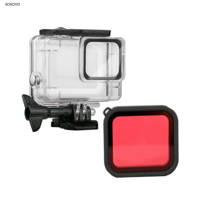 Waterproof Case Housing Underwater Protection Shell Diving Filter Red Set For Gopro Hero 7 Silver & White Camera Accessories
Waterproof Case Housing Underwater Protection Shell Diving Filter Red Set For Gopro Hero 7 Silver & White Camera Accessories