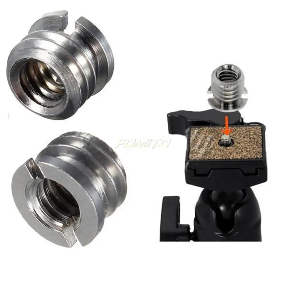 NEW 1/4 to 3/8 Metal Converter Screw Adapter F Flash Stand Bracket Tripod Monopod Ball Head
NEW 1/4 to 3/8 Metal Converter Screw Adapter F Flash Stand Bracket Tripod Monopod Ball Head