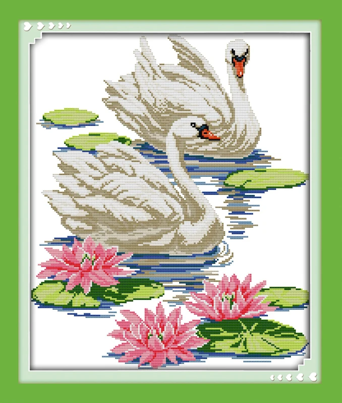 Swan lover cross stitch kit 14ct 11ct pre stamped canvas cross stitching animal lover embroidery DIY handmade needlework
Swan lover cross stitch kit 14ct 11ct pre stamped canvas cross stitching animal lover embroidery DIY handmade needlework