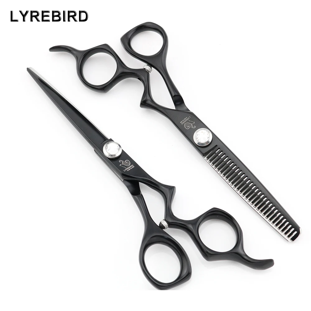 Hair Scissors 6 INCH Black Japan Hairdressing Scissors Professional Hair Shears Lyrebird HIGH CLASS 5SETS/LOT NEW
Hair Scissors 6 INCH Black Japan Hairdressing Scissors Professional Hair Shears Lyrebird HIGH CLASS 5SETS/LOT NEW