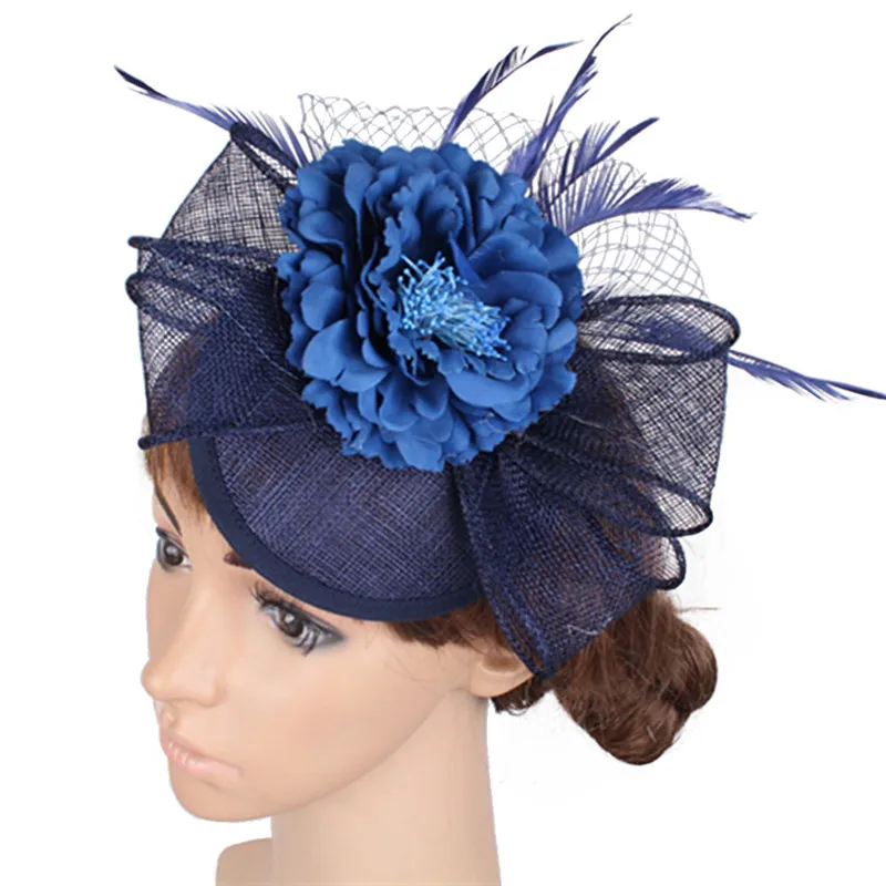 Women Fancy Feather chic Fascinator Hats silk flower Wedding Hats Fascinator Hair Accessories for elegant Bridal Woman 17 Colors
Women Fancy Feather chic Fascinator Hats silk flower Wedding Hats Fascinator Hair Accessories for elegant Bridal Woman 17 Colors