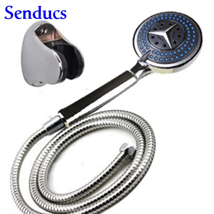Free shipping Benz bathroom shower head with high quality ABS hand shower of 3 grade bath water saving shower head
Free shipping Benz bathroom shower head with high quality ABS hand shower of 3 grade bath water saving shower head