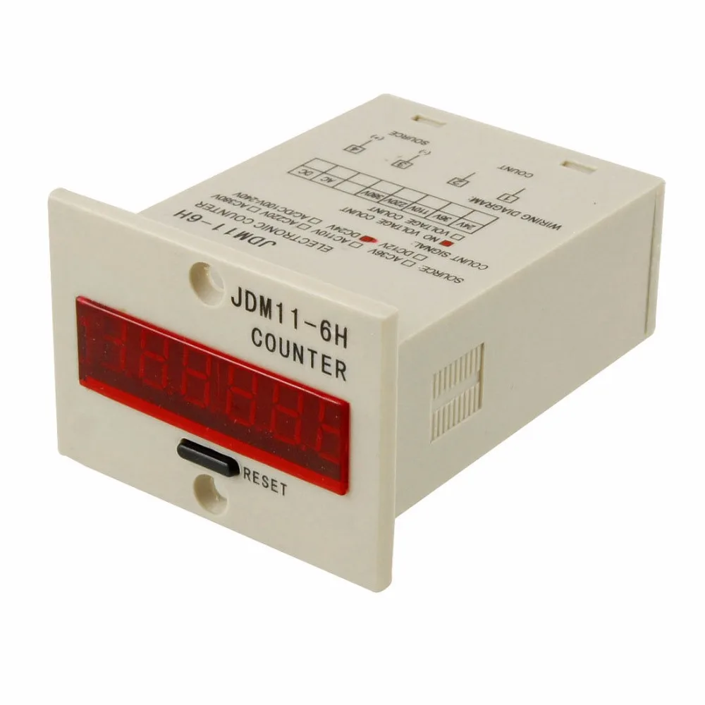 JDM11-6H No-voltage and Showed voltage 6 Digit Display Electronic Digital Counter With Voltage AC380V/AC220V/DC24V/DC12V/AC36V
JDM11-6H No-voltage and Showed voltage 6 Digit Display Electronic Digital Counter With Voltage AC380V/AC220V/DC24V/DC12V/AC36V