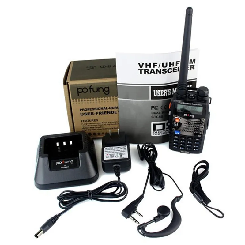 2pcs NEW Pofung UV-5RA Walkie Talkie 5W FM Radio 128CH UHF + VHF136-174+400-520MHz Dual Frequency Two Way Radio Free Headset
2pcs NEW Pofung UV-5RA Walkie Talkie 5W FM Radio 128CH UHF + VHF136-174+400-520MHz Dual Frequency Two Way Radio Free Headset