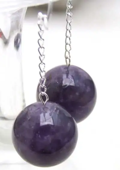 SALE Big 16mm Round shape natural Purple Amethysts beads earring S925-ear273 wholesale/retail Free shipping
SALE Big 16mm Round shape natural Purple Amethysts beads earring S925-ear273 wholesale/retail Free shipping