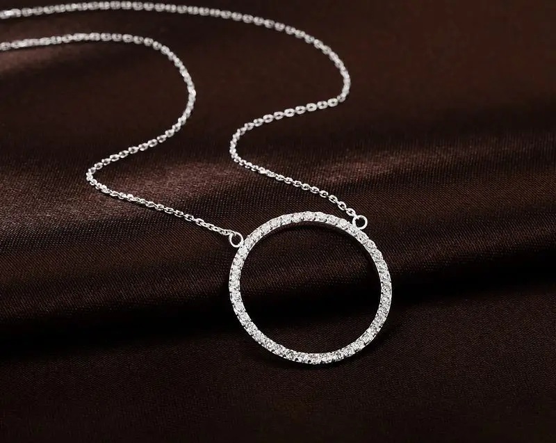 Classic 925 Sterling Silver Cubic Zircon Luxury Necklace For Girlfriend Gift PA011
Classic 925 Sterling Silver Cubic Zircon Luxury Necklace For Girlfriend Gift PA011