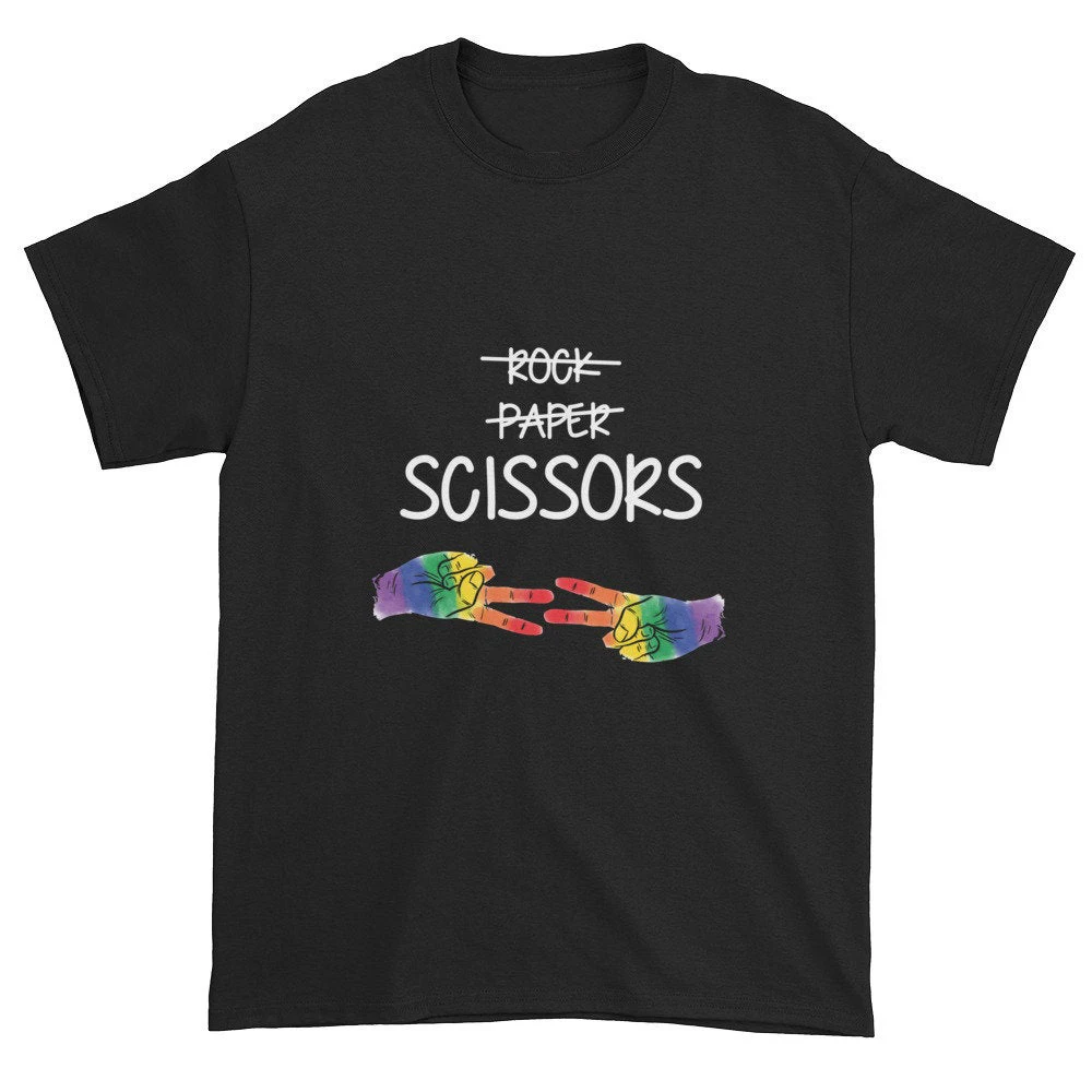 Rock Scissors paper American Sign Language LGBT t-shirt gay hippie Tshirt Lesbian Pride month tshirt human right unisex top
Rock Scissors paper American Sign Language LGBT t-shirt gay hippie Tshirt Lesbian Pride month tshirt human right unisex top