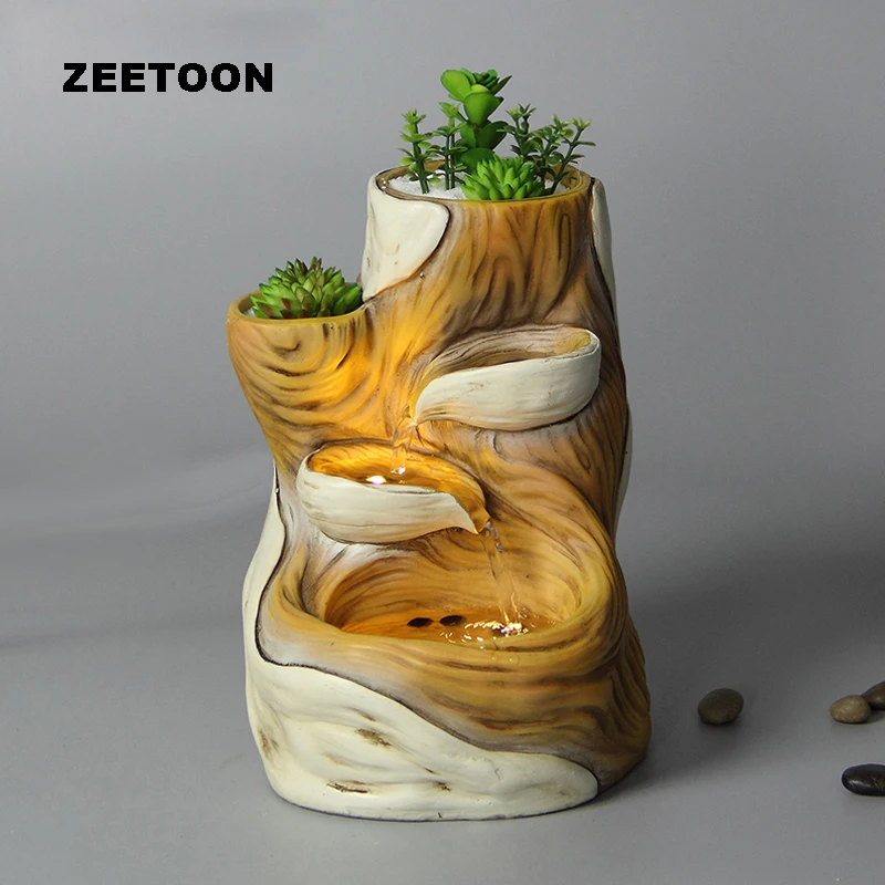 110V -220V Resin Rockery Water Cycle Fountain LED Light Office Desktop Micro-landscape Feng Shui Lucky Home Decor Business Gifts
110V -220V Resin Rockery Water Cycle Fountain LED Light Office Desktop Micro-landscape Feng Shui Lucky Home Decor Business Gifts