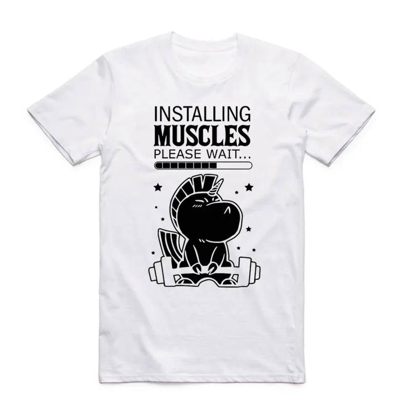Installing Muscles Men Print Funny T-shirt Short Sleeve O-Neck Summer Crossfit Fitness Homme T Shirt
Installing Muscles Men Print Funny T-shirt Short Sleeve O-Neck Summer Crossfit Fitness Homme T Shirt
