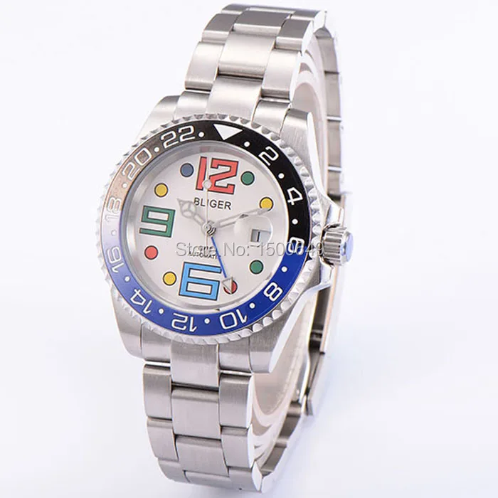40mm BLIGER Wristwatches white dial Luminous Ceramic Bezel sapphire automatic mens watch
40mm BLIGER Wristwatches white dial Luminous Ceramic Bezel sapphire automatic mens watch