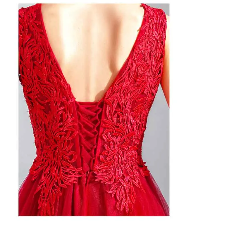 Red V-Neck Wedding Party Dress Custom Large Size Women Handmade Embroidery Crystal Sleeveless Bridal Dress For Lady Plus Size
Red V-Neck Wedding Party Dress Custom Large Size Women Handmade Embroidery Crystal Sleeveless Bridal Dress For Lady Plus Size
