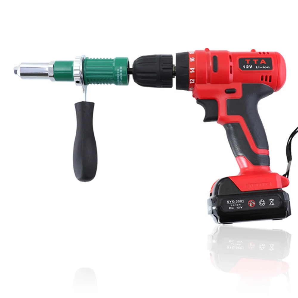 1 Set Electric Rivet Nut Riveting Tool Cordless Riveting Drill Adaptor Insert Nut Tool Multifunction Nail Auto Rivet
1 Set Electric Rivet Nut Riveting Tool Cordless Riveting Drill Adaptor Insert Nut Tool Multifunction Nail Auto Rivet