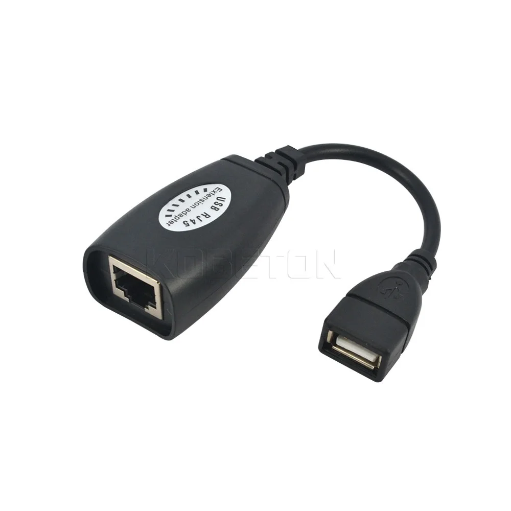 Kebidu USB 2 0 удлинитель адаптер мужской и женский до 150 футов с помощью CAT5/CAT5E/6 RJ45 Lan