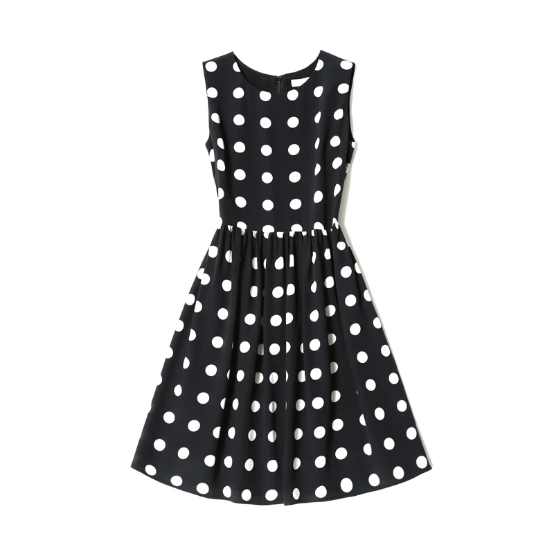 Customize Womens Summer High Waist Sleeveless Retro Cute dress Black White Polka Dot Print chiffon dresses Plus Size 3XS-10XL
Customize Womens Summer High Waist Sleeveless Retro Cute dress Black White Polka Dot Print chiffon dresses Plus Size 3XS-10XL