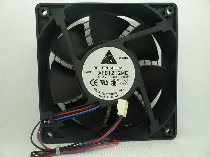 New Original Delta 120*120*38MM 12v 0.4a AFB1212ME 12cm 3 Lines Computer Server cooling fan
New Original Delta 120*120*38MM 12v 0.4a AFB1212ME 12cm 3 Lines Computer Server cooling fan
