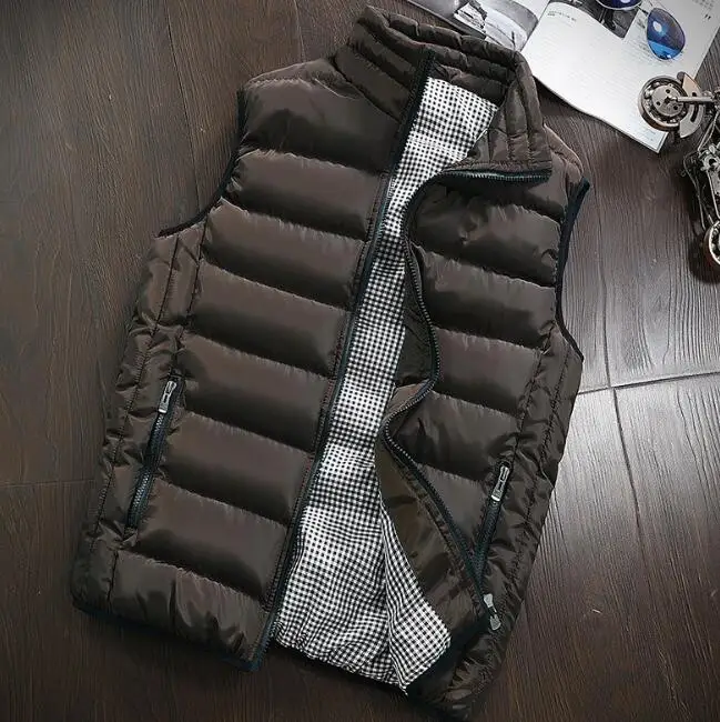 Brand Clothing Cotton-Padded Big Siz Men's Vest Men Waistcoat Mens Jacket Sleeveless Vest Winter Fashion Casual Slim Coats
Brand Clothing Cotton-Padded Big Siz Men's Vest Men Waistcoat Mens Jacket Sleeveless Vest Winter Fashion Casual Slim Coats