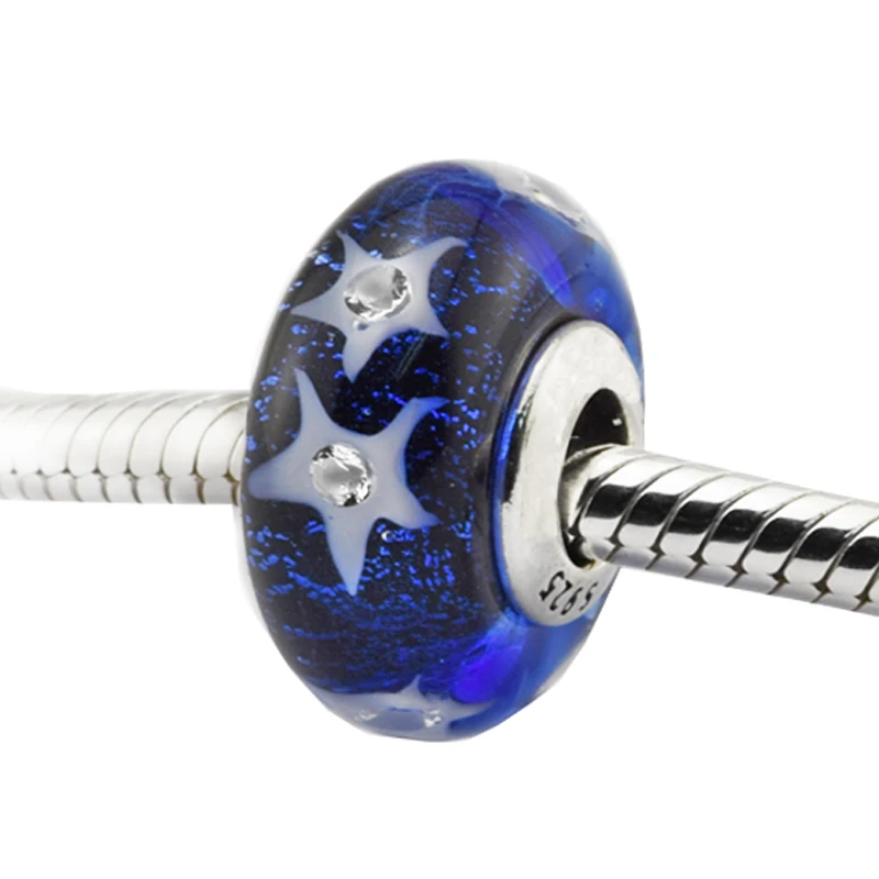 DIY Подходит для Pandora Браслеты звездное ночное небо из муранского стекла бусины 100% стерлингового серебра Подвески Бесплатная доставка
DIY Подходит для Pandora Браслеты звездное ночное небо из муранского стекла бусины 100% стерлингового серебра Подвески Бесплатная доставка