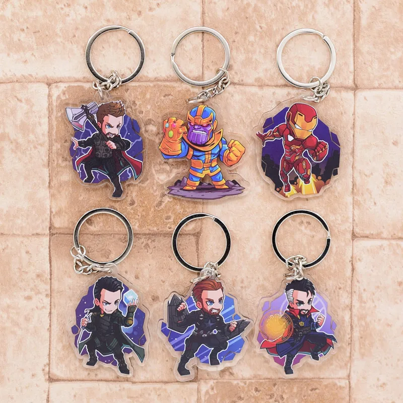 2019 Infinity War Keychain Thanos Double Sided Acrylic Key Chain Pendant Anime Accessories Cartoon Key Ring
2019 Infinity War Keychain Thanos Double Sided Acrylic Key Chain Pendant Anime Accessories Cartoon Key Ring