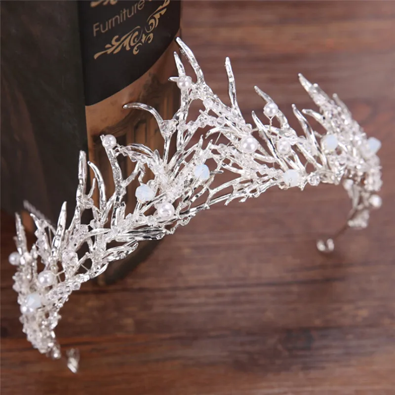 Silver Crystal Wedding Queen Crown Hair Jewelry Plated Rhinestones Tiaras Hairwear for Women Bride Wedding Accessories
Silver Crystal Wedding Queen Crown Hair Jewelry Plated Rhinestones Tiaras Hairwear for Women Bride Wedding Accessories