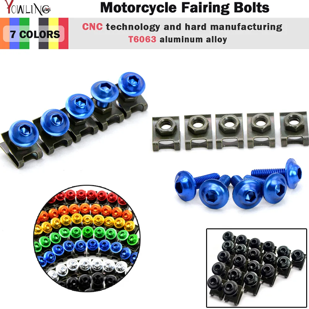 10pcs 6mm CNC Motorcycle Fairing body work Bolts Screws For ducati monster 1100 620 696 796 yamaha fz16 2012-2013
10pcs 6mm CNC Motorcycle Fairing body work Bolts Screws For ducati monster 1100 620 696 796 yamaha fz16 2012-2013