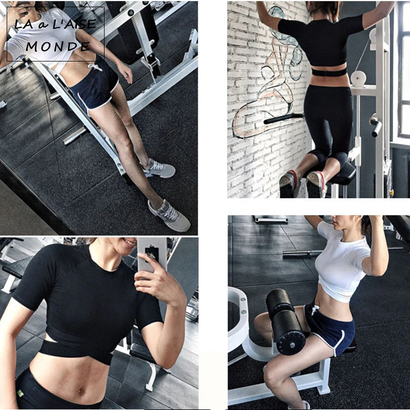 Sexy Yoga Shirts Top Fitness Solid Crop Top Women Gym Quick Dry Running Tshirts Gym Sportswear Tank Tops Camisas Mujer
Sexy Yoga Shirts Top Fitness Solid Crop Top Women Gym Quick Dry Running Tshirts Gym Sportswear Tank Tops Camisas Mujer