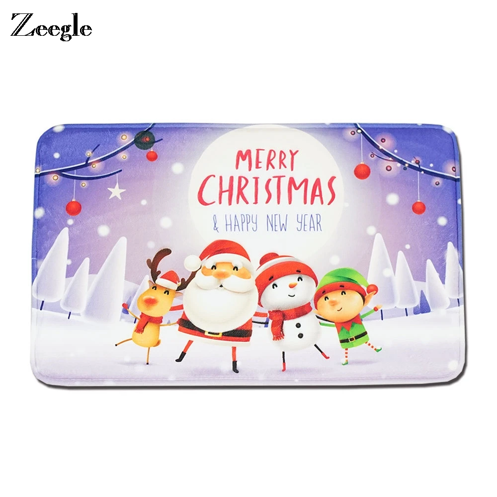 Zeegle Door Mat Christmas Decor Floor Mat New Year Gift Door Mat Flannel Fleece Fabric Floor Mat Carpet For Living Room
Zeegle Door Mat Christmas Decor Floor Mat New Year Gift Door Mat Flannel Fleece Fabric Floor Mat Carpet For Living Room
