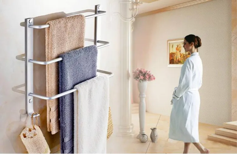 Three-Layer Towel Bar Brief Space Aluminium Bathroom Towel Rack Wall Mounted Towel Shelf Holder For Bathroom Accessories
Three-Layer Towel Bar Brief Space Aluminium Bathroom Towel Rack Wall Mounted Towel Shelf Holder For Bathroom Accessories