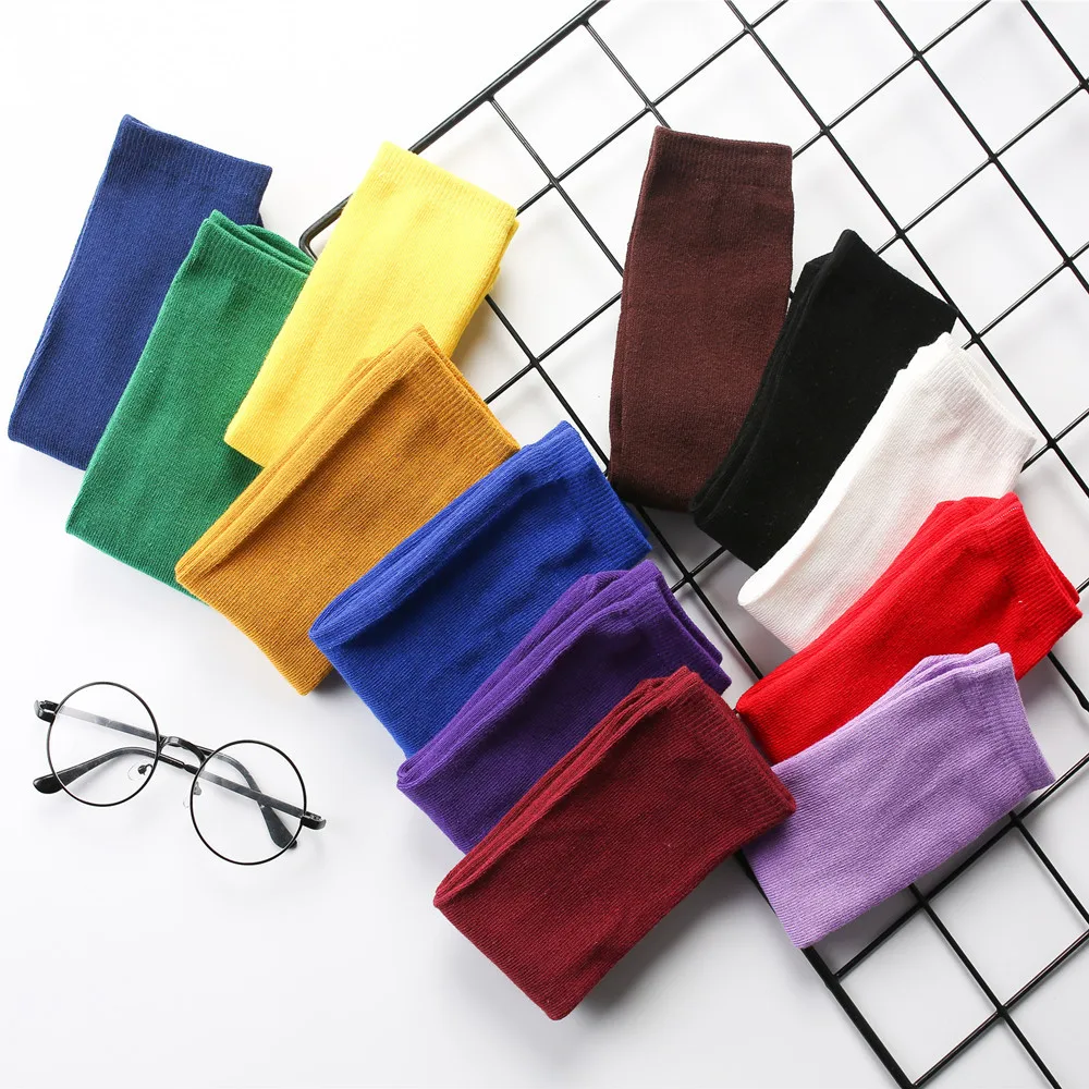 Japanese Harajuku Autumn Mom and Kid Streetwear Cotton Socks Fashionable Women and Children Solid Bright Color Cute Socks
Japanese Harajuku Autumn Mom and Kid Streetwear Cotton Socks Fashionable Women and Children Solid Bright Color Cute Socks
