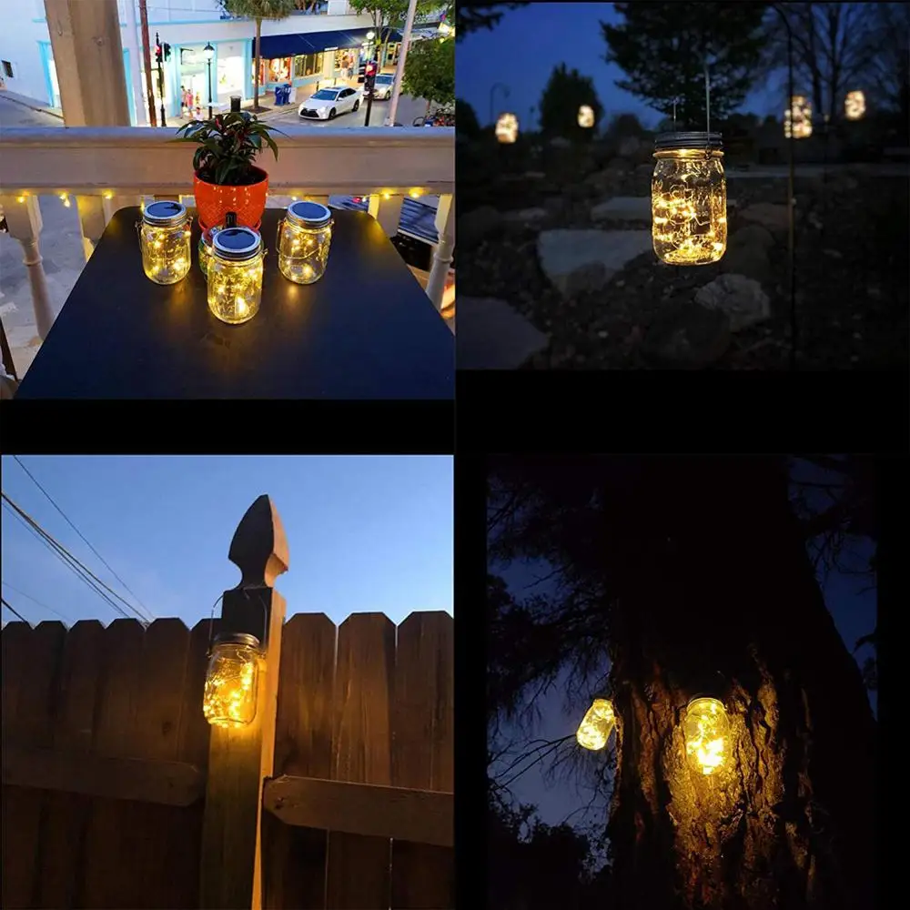 Светильник на солнечной батарее Mason Jar 2 светодиодный т./упаковка 20 светодиодных