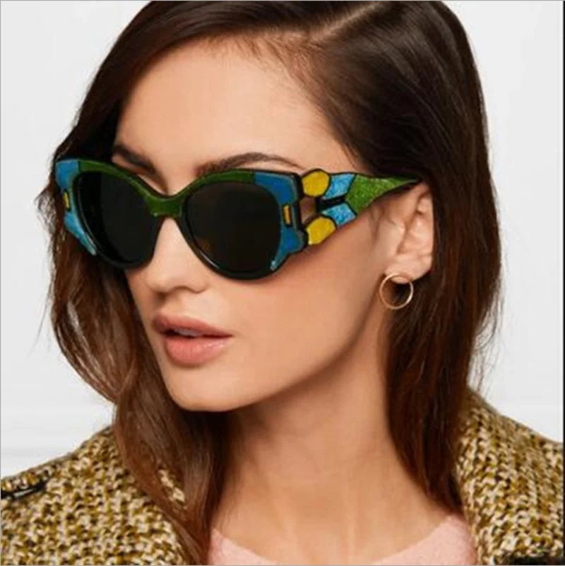 New Trend Individual Character Sunglasses Women Elegant High Quality Big Frame Designer Cat Eye Glasses Female Lady Rave Festiva
New Trend Individual Character Sunglasses Women Elegant High Quality Big Frame Designer Cat Eye Glasses Female Lady Rave Festiva