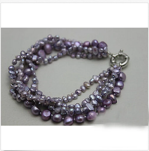 Wedding Woman Jewelry Pearl 5 Strand Bracelet 8mm Light Purple Colors Baroque Natural Freshwater Pearl Bracelet
Wedding Woman Jewelry Pearl 5 Strand Bracelet 8mm Light Purple Colors Baroque Natural Freshwater Pearl Bracelet